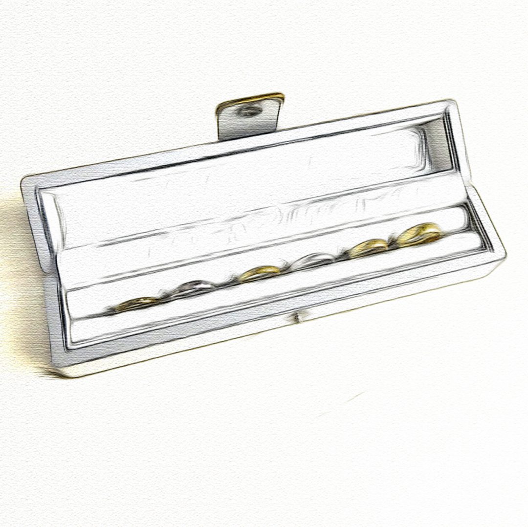 リングケースに入ったサンプルリングのイラスト風画像